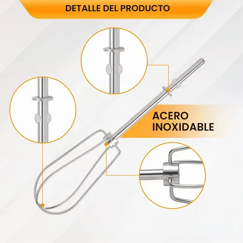 Vista 3 de Accesorios para batidoras de mano para KitchenAid W10490648, KHM5APWH7