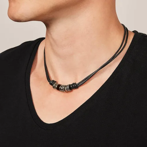 Vista 3 de Mans colgantesCollares Joyeria Fossil Steel 84068040