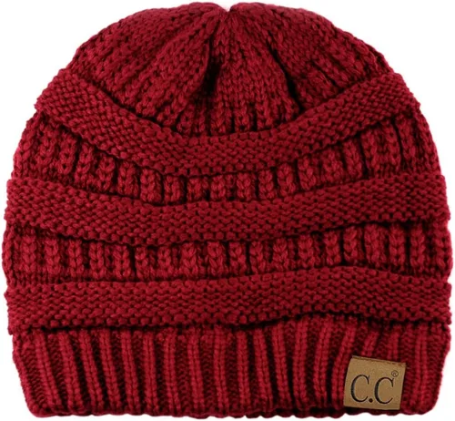 Vista 202 de C.C Trendy Warm Chunky Soft Stretch Cable Knit Beanie