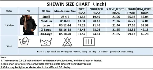 Vista 6 de Shewin - Sudadera con capucha para mujer, manga larga, informal, unicolor, ligera, sin botones, holgada, con bolsillo