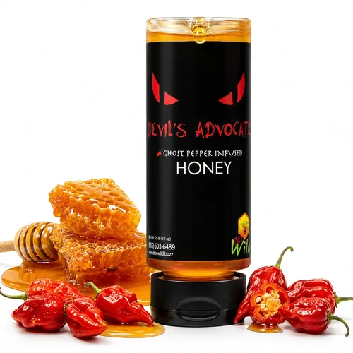 Vista 18 de Bee Wild 100% Pure Raw Honey - Gallberry 12 onzas