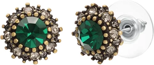 Vista 7 de Yoursfs Vintage Black Cz Stud Earrings For Women Austrian Crystal Studs Earrings Gold Plate Cut Diamond Stud Ear Cubic Zircon Jewelry Negro