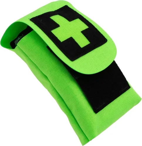 Vista 8 de Arborist Medical Kit - Versión básica - Bolsa verde neón verde neón con torniquete, vendaje, tijeras, guantes