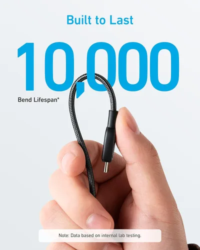 Vista 3 de Anker Cable USB C a USB C, cable de carga rápida tipo C (3 pies, 2 unidades) para iPhone 17/16 Series, iPad Air 4, MacBook Pro 2022 y más (negro)