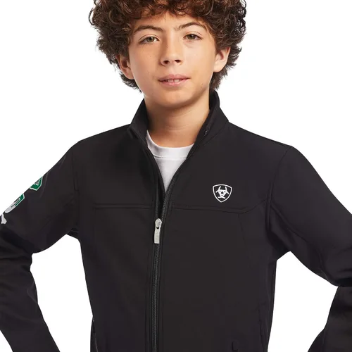 Vista 4 de ARIAT Unisex Youth New Team Softshell Mexico Water Resistant Jacket