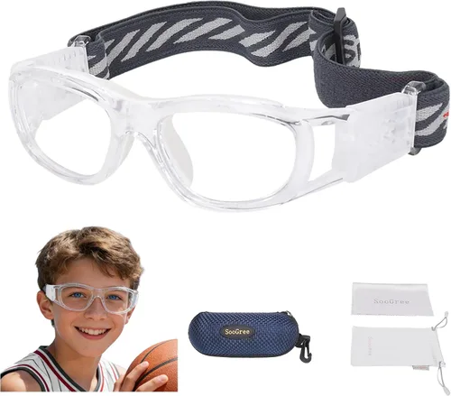 Vista 8 de N/A'' Gafas deportivas para niños, baloncesto, fútbol, entrenamiento, seguras, antiniebla, 7-12