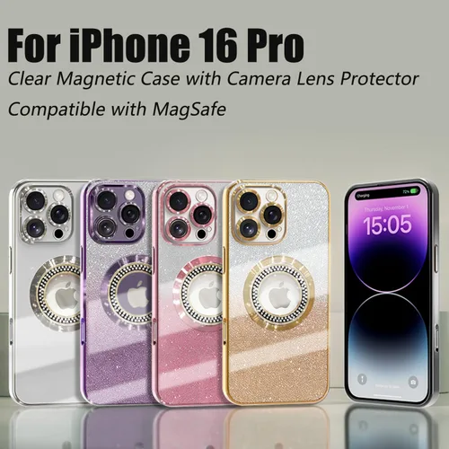 Vista 87 de Misscase Funda magnética con purpurina para iPhone 11 compatible con MagSafe, protección completa, delgada, a prueba de golpes, antiarañazos