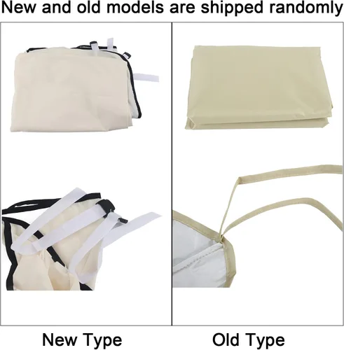 Vista 4 de Gavigain Funda de cojín de repuesto para asiento de columpio, para patio al aire libre, funda de cojín de columpio de 3 plazas, impermeable, funda