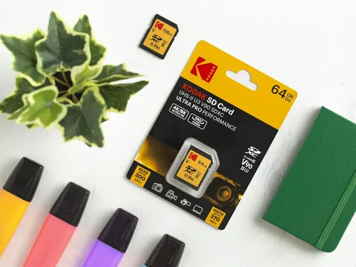 Vista 2 de Kodak Tarjeta de memoria SDXC UHS-II U3 V90 Ultra Pro de 64 GB, velocidad de lectura de hasta 300 MB/s y velocidad de escritura de 270 MB/s