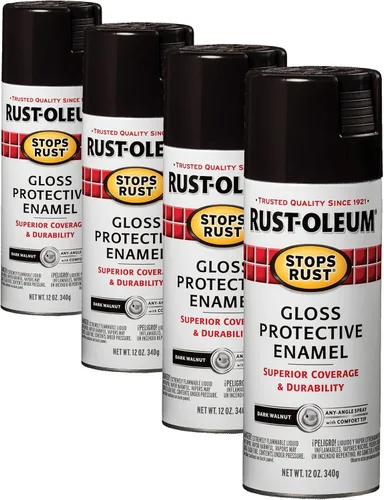 Vista 118 de Rust-Oleum 7776830 - Pintura en aerosol para prevención del óxido, 12 onzas, negro plano