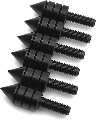 Vista 5 de MT218-001-BK (6 piezas) Tornillos de espiga negros universales (parabrisas, carenados, placa de matrícula)