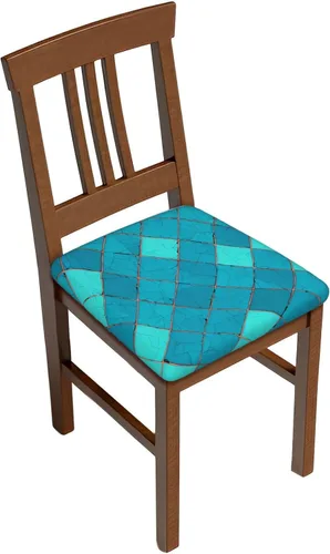 Vista 26 de Fundas de asiento cuadradas para silla de cocina con diseño floral de hojas de calabaza de otoño, de 16.9 pulgadas, dos piezas, funda de cojín