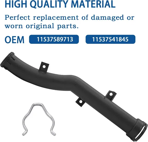 Vista 3 de Tubo de bomba de agua compatible con Mini Cooper R55 R56 R57 R58 R59 Countryman R60 Paceman R6 Reemplazar # 11537541845, 11537589713