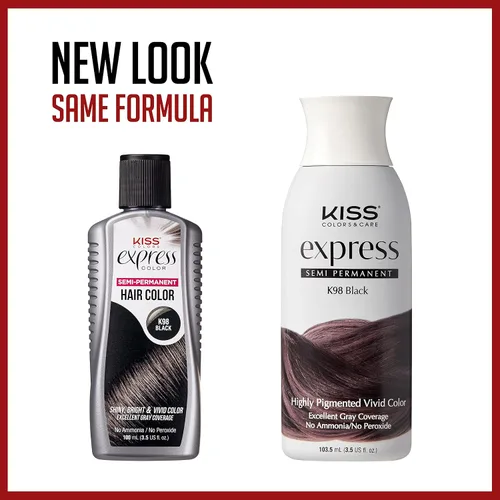 Vista 2 de Kiss: Express - Tinte semipermanente para el cabello, color canela K75-Cinnamon