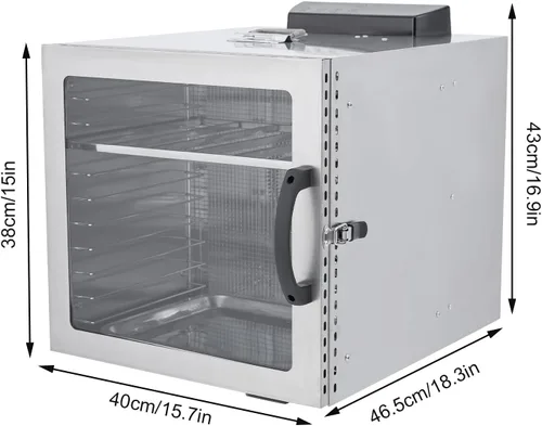 Vista 4 de 1000W Food Dehydrator, 10 Tier Stainless Steel Jerky Dryer Machine