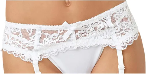 Vista 7 de Dreamgirl Lencería sexy de moda para mujer, liguero de encaje festoneado