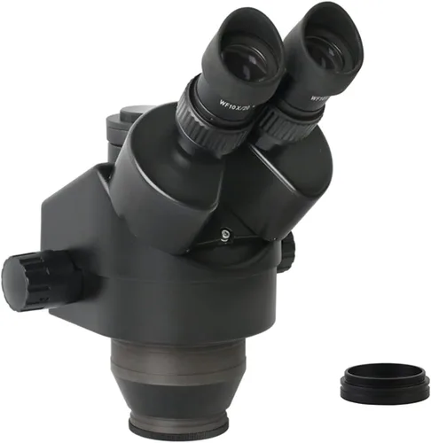 Vista 3 de Kit de accesorios para microscopio 3.5X 7X 45X 90X cabeza de microscopio trinocular simulfocal, zoom continuo 0.5X 2X Microscopio diapositivas