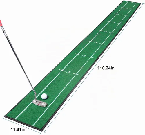 Vista 7 de Golf Putting Mat Indoor & Outdoor with Distance Markers Anti Slip Backing