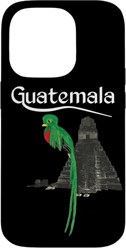 Vista 17 de Guate Quetzal Guatemala Maya Antigua Tikal Coban Volcan Cafe - Carcasa para iPhone 17