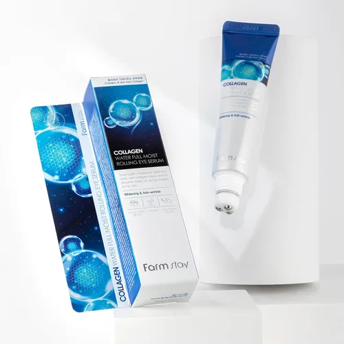 Vista 9 de Farmstay Collagen Water - Suero para ojos con rodamiento húmedo completo – Suero debajo de los ojos reduce arrugas y líneas finas – Producto