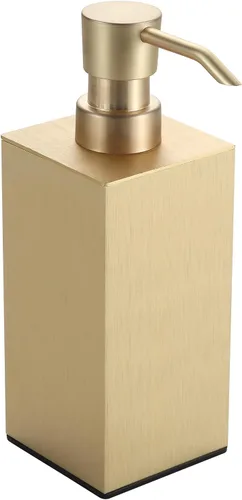 Vista 9 de BGL Black Soap Dispenser for Kitchen & Bathroom, Modern Square Liquid Hand Soap Pump, Rustproof Matte Black Lotion Dispenser with Non-Slip Bottom