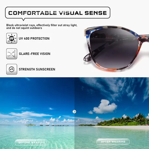 Vista 57 de Gafas de sol de moda ojo de gato para las mujeres moda Cateye UV400 protección gafas CL22017