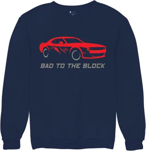 Vista 64 de Bad To The Block - Sudaderas con capucha y cuello redondo para hombre