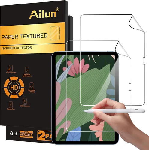 Vista 8 de Ailun Protector de pantalla con textura de papel para iPad Air 4/5 generación [10.9 pulgadas, 2022 5ª y 2020 4ª generación], iPad Pro de 11 pulgadas