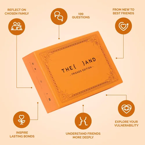 Vista 2 de Edición de THE AND Friends - Iniciadores de conversación para amigos para generar historias y profundizar amistades - Juego de cartas para conocerse
