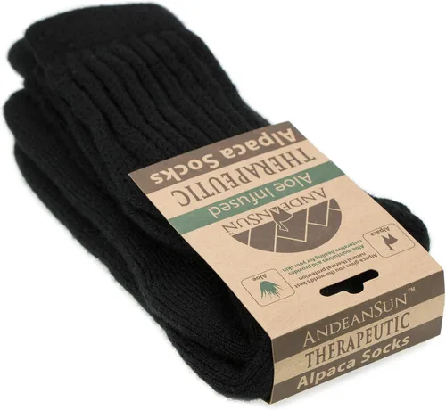 Vista 7 de AndeanSun Warm Therapeutic Crew Alpaca Socks for Circulation Unisex