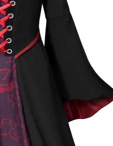 Vista 6 de Vampire Costume for Girls 3-12 Years