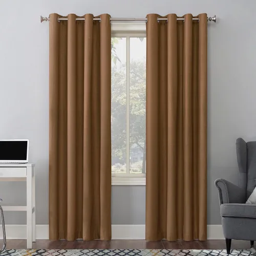 Vista 38 de Sun Zero Columbia - Paquete de 2 paneles de cortinas térmicas con ojales, par, 100 % opacas, ahorro de energía, 50 x 84 pulgadas, azul brumoso Azul