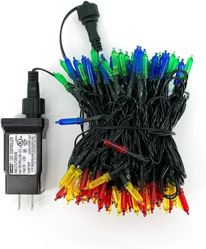Vista 4 de PRODUCTWORKS Brilliant - Mini luces LED multicolor de 150 luces con cable verde