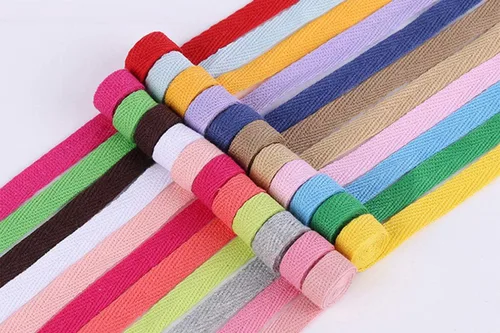 Vista 5 de Cinta de espiga de 50 yardas, cinta de algodón para coser (beige, 1 pulgada) Materiales respetuosos con el medio ambiente, suaves