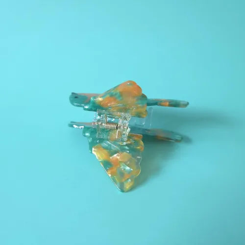 Vista 7 de Clip de garra de loro cian,Pinzas de pelo de acetato,Pinzas de garra pequeñas para mujeres