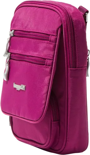 Vista 3 de Baggallini womens Journey Crossbody Bags for Women 9x6" Small Lightweight Nylon Zipped Travel Safe Handbag Phone Passport Purse W/Rfid
