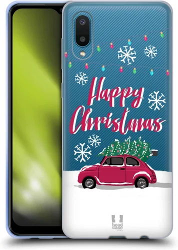 Vista 9 de Head Case Designs Classic Merry Christmas Trees Gel Case [Military Grade Protection] Compatible with Samsung Galaxy A02/M02 (2021)