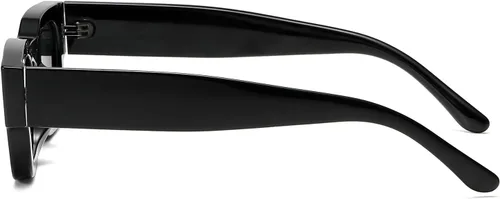 Vista 5 de EYLRIM Gafas de sol de marco cuadrado grueso para mujeres y hombres, lentes de sol polarizados rectangulares gruesos con protección UV400