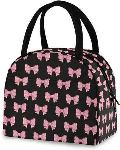 Vista 10 de Blueangle Lonchera con diseño de mariposa para mujer, bonita lonchera aislada con forro a prueba de fugas