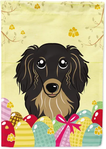 Vista 78 de Caroline's Treasures BB1920CHF - Bandera de caza de huevos de Pascua con diseño de bulldog francés, para casa, gran porche, para colgar en la pared
