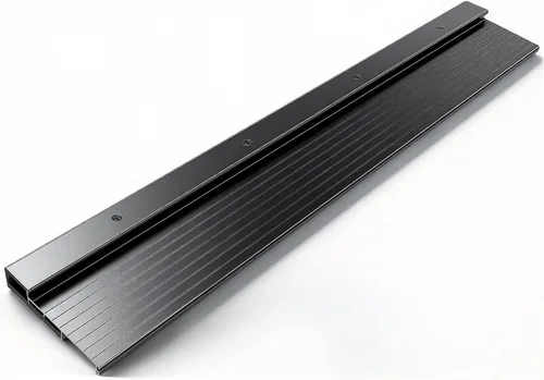 Vista 3 de Umbral de puerta exterior de aluminio ajustable de 36 pulgadas, bandeja para umbral de puerta abatible de 4-9/16 pulgadas, aluminio negro
