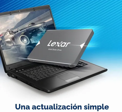 Vista 3 de Lexar Unidad interna de estado sólido SSD NS100 de 1 TB SATA III de 2.5 pulgadas, lectura de hasta 550 MB/s, gris (LNS100-1TRBNA)
