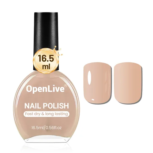 Vista 15 de OpenLive 16.5ml Esmalte de uñas negro de gran volumen de secado rápido, esmalte de uñas de color de secado rápido y larga duración para arte de uñas