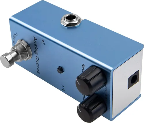 Vista 4 de Mini pedal de efectos de guitarra eléctrica, carcasa de metal, adaptador de CC de 9 V, True Bypass para kit de guitarra eléctrica múltiple