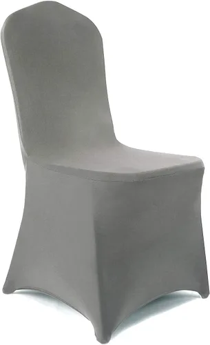 Vista 11 de Peomeise - 6 piezas de funda elástica de elastano para sillas, para bodas, fiestas, banquetes y eventos (negro, 6)