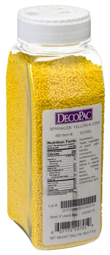 Vista 11 de DecoPac Black Sprinkles Paquete Extra Grande de 26oz Mezcla de Chispitas para Pastel, Chispitas Elegantes Para Decoración de Pasteles