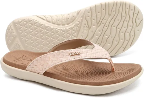 Vista 2 de KuaiLu - Sandalias para mujer, cómodas, buenas para fascitis plantar, buen soporte del arco, estilo pata de gallo, para interior o exterior en verano