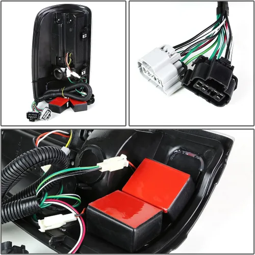 Vista 6 de Luces traseras Auto Dynasty compatibles con 00-06 GMC Yukon, Chevrolet Tahoe, Suburban XL 1500 2500, lámparas LED de freno para lado del conductor