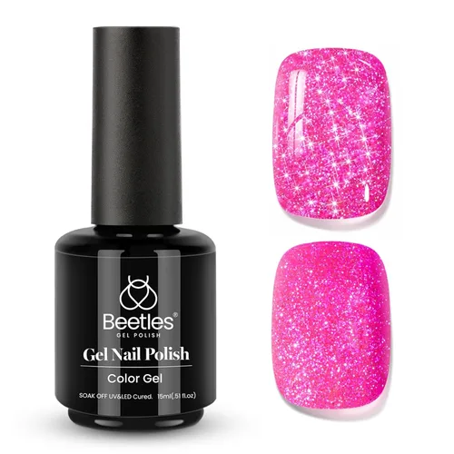 Vista 88 de Beetles - Esmalte de uñas en gel, 1 unidad de 0.5 onzas fluidas (15ml), extracción por remojo, arte de uñas, estética de manicura, bricolaje, curado