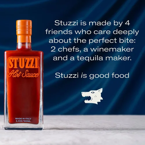 Vista 8 de Stuzzi Premium Hot Sauce – Italian Craft Sauce with Dried Calabrian & Fresh Cayenne Peppers 3 Pack (3.4 oz) – All-Natural, Vegan, Gluten-Free